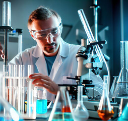 scientist working in laboratory