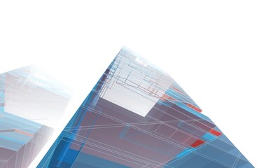 Abstract architectural background 3d rendering