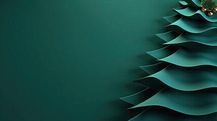 Abstract Christmas holiday background with Christmas tree