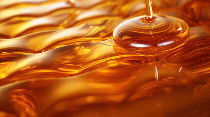 Golden Honey Flow Seamless Texture