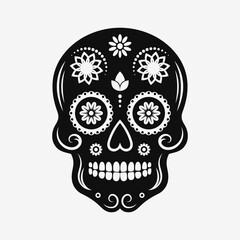 Sugar skull icon. Day of the Dead. Vector illustration
