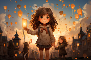 This whimsical illustration of a children's story has a hidden message about social justice