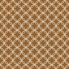 Fototapeta premium Seamless overlapping circle pattern illustration