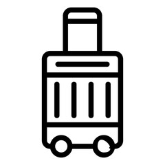 Luggage Vector Icon Design Illustration