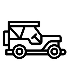 Jeep Vector Icon Design Illustration