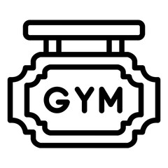 Gym Board Vector Icon Design Illustration