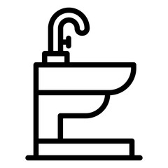 Bidet Vector Icon Design Illustration