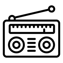 Radio Vector Icon Design Illustration