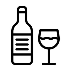 Alcoholic Drink Vector Icon Design Illustration