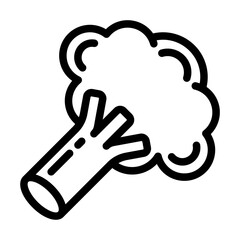 Broccoli Vector Icon Design Illustration