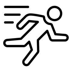 Sport run Vector Icon Design Illustration