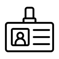 Id Card Vector Icon Design Illustration