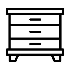 Cabinet Vector Icon Design Illustration