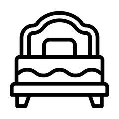 Bed Vector Icon Design Illustration