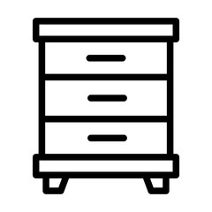Cabinet Vector Icon Design Illustration