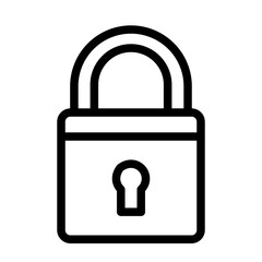 Padlock Vector Icon Design Illustration