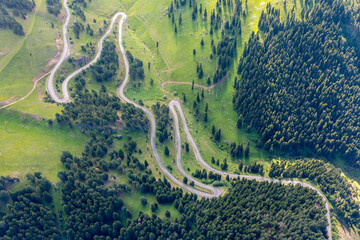 curvy roads and unique forest scenery, Artvin, Turkey