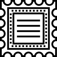 Stamp Vector Icon Design Illustration