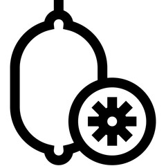 Kiwi Vector Icon Design Illustration