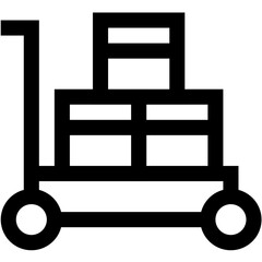 Delivery Cart Vector Icon Design Illustration