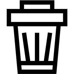 Bin Vector Icon Design Illustration