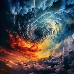 The vortex of storm nature geographic photography cumulus cloud