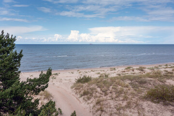 Fototapeta na wymiar Baltic sea at north coast of Latvia.