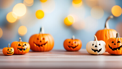 halloween pumpkin with pumpkins