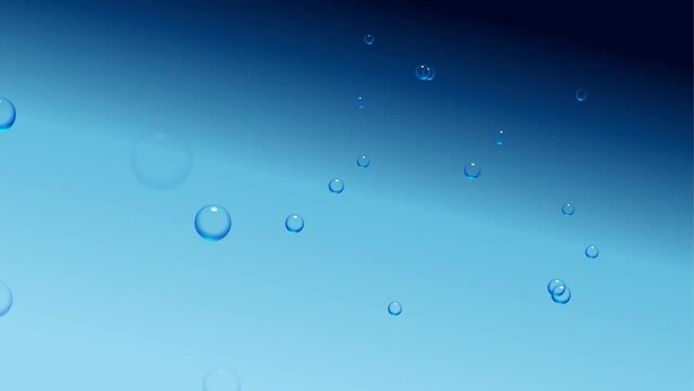 water bubbles background and 2d animation, bubble effect, circle, aqua