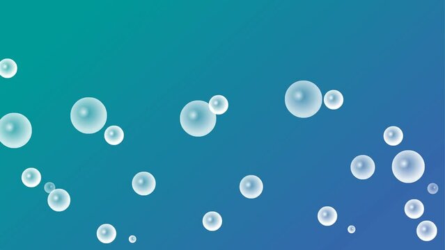 water bubbles background and 2d animation, bubble effect, circle, aqua