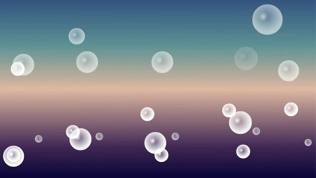 water bubbles background and 2d animation, bubble effect, circle, aqua