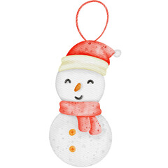 watercolor Christmas and new year decorations
