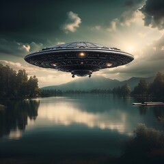 Fototapeta na wymiar alien spaceship