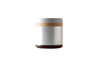 Scented glass bottle mockup design Isolated on white background 