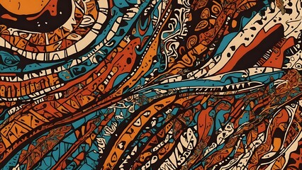 Indigenous abstract background 