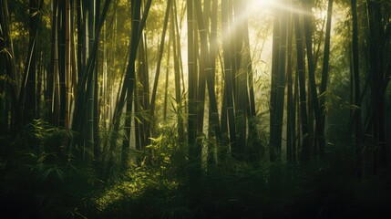 Bamboo forest, AI generated Image