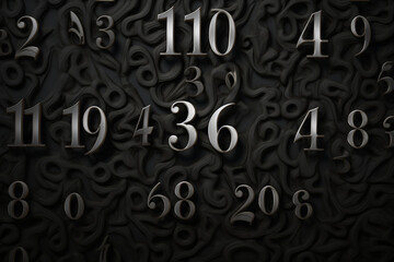 lots of numbers pattern,math concept - obrazy, fototapety, plakaty