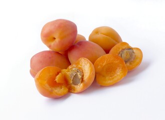 delicious sweet apricots close up