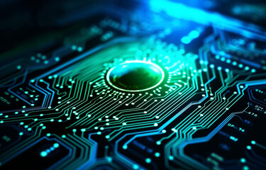 Fototapeta premium Digital identity fingerprint scanner security biometric technology