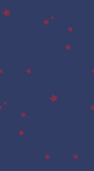 Seamless pattern with red stars on a navy background. Scandinavian seamless pattern with stars. Stock vector. Geometric seamless pattern