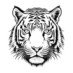 tiger head vector