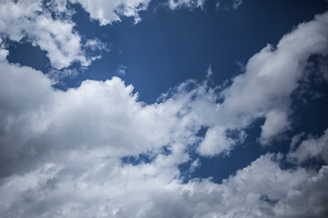 Clouds on the blue sky