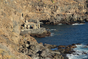 The House of Freshwater in Playa San Juan (Tenerife). Possibly an old pumping station for fresh water flowing up the coast to the crops above.