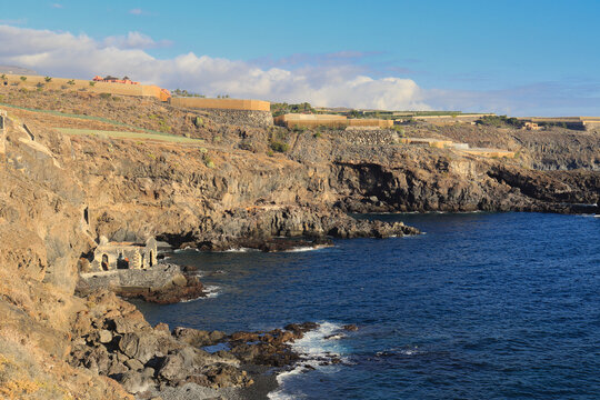 The House of Freshwater in Playa San Juan (Tenerife). Possibly an old pumping station for fresh water flowing up the coast to the crops above.