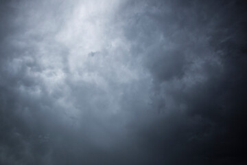 Obraz na płótnie Canvas Dramatic thunderstorm clouds