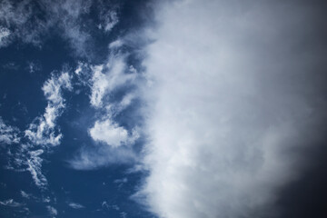 Dramatic thunderstorm clouds