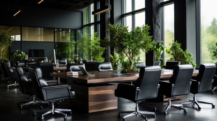 interior office co-working space design, Generative AI