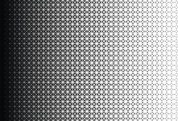 Black and white triangles pattern. Abstract geometric gradient background. Vector illustration.