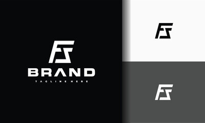 monogram letter FZ logo