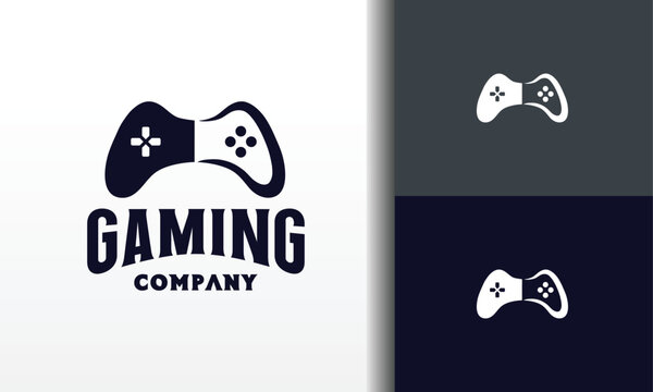 simple stick controller game logo